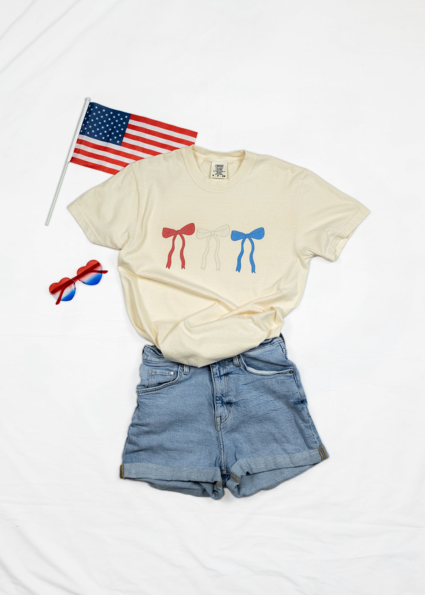 Red, White & Blue Bows Tee
