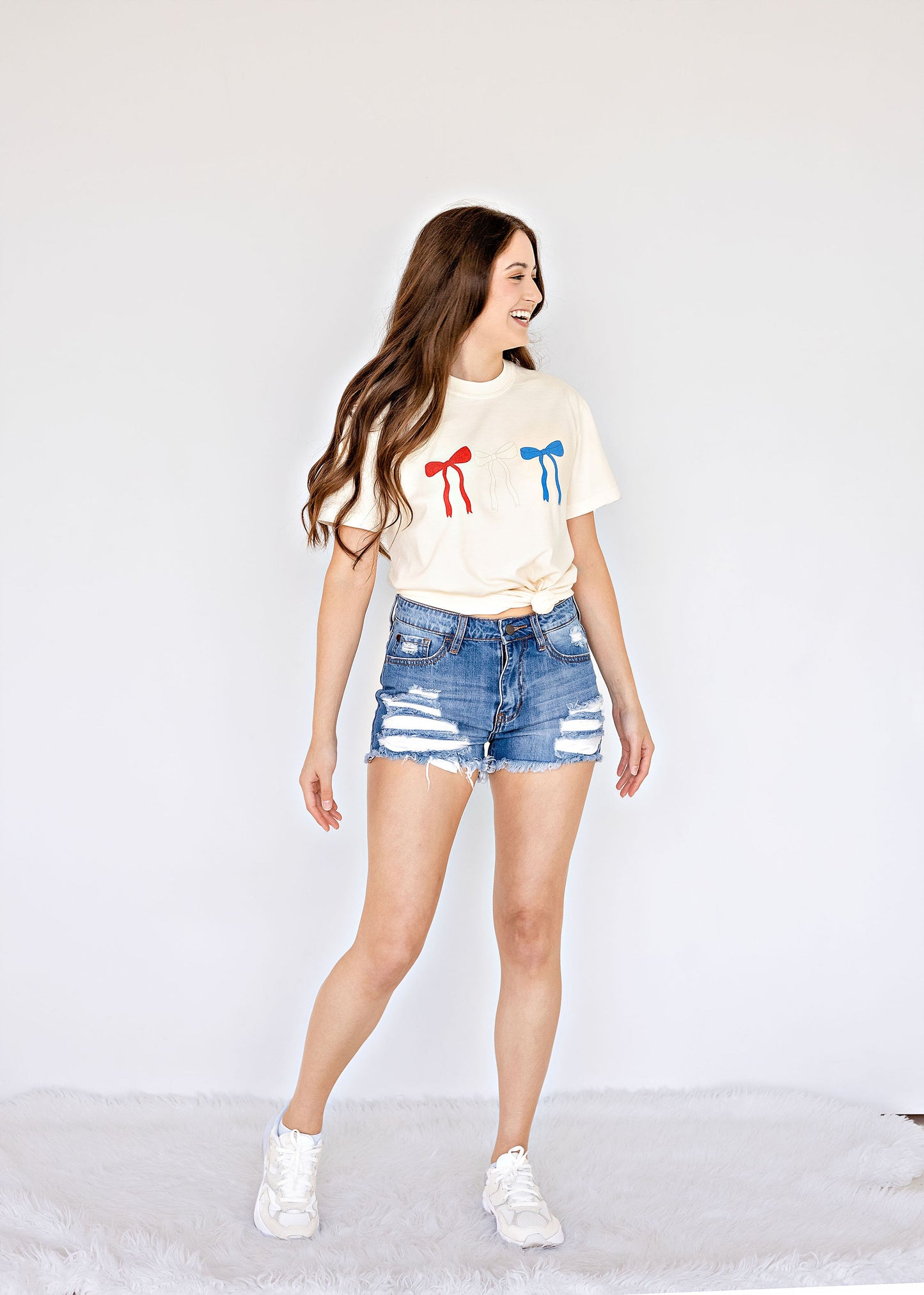 Red, White & Blue Bows Tee