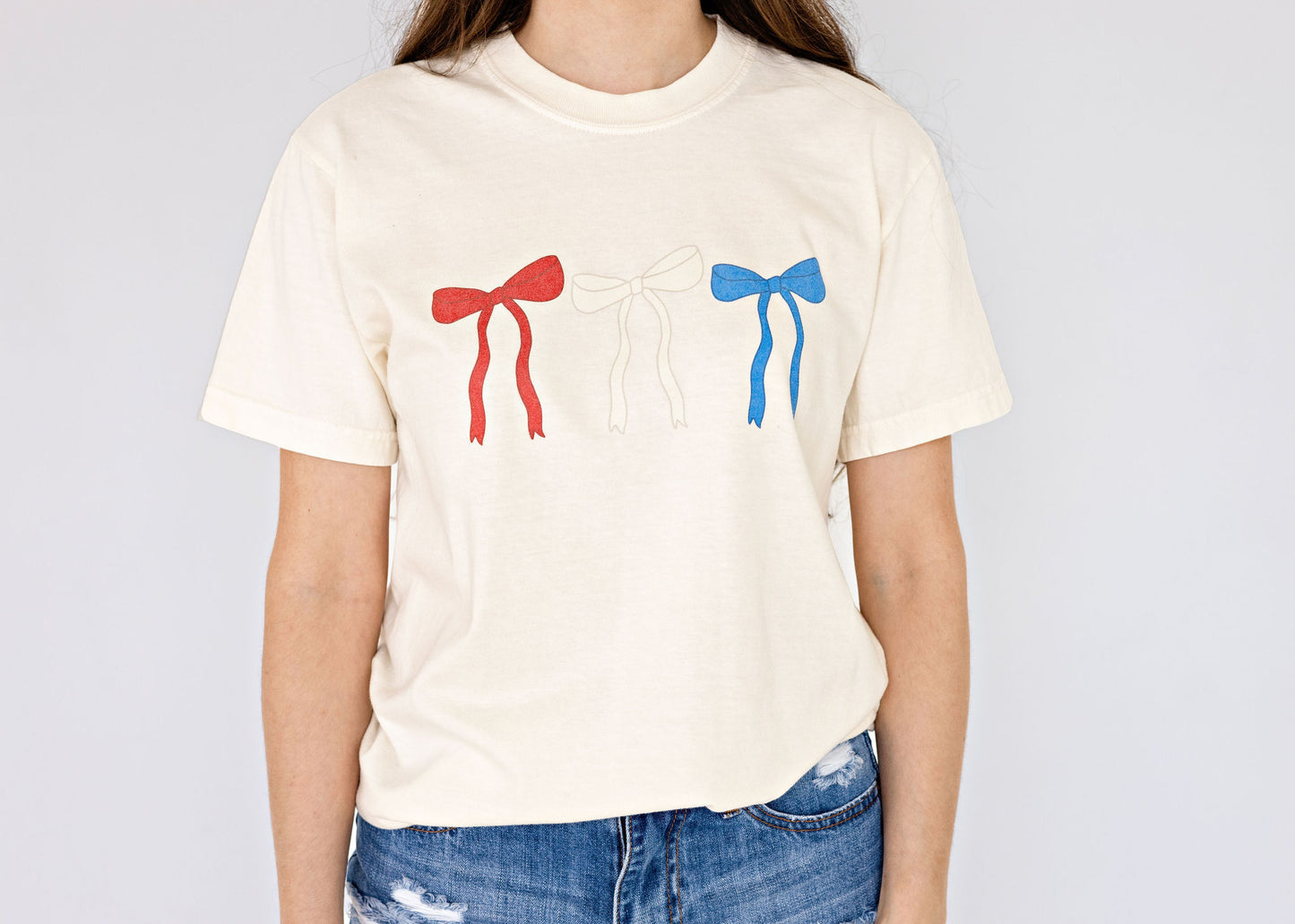Red, White & Blue Bows Tee